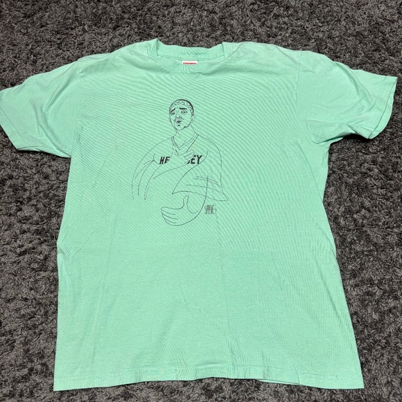 Supreme Prodigy T-Shirt Tiffany Mint Green 2018 Rap Tee Size Medium Pre-Owned - Picture 1 of 4